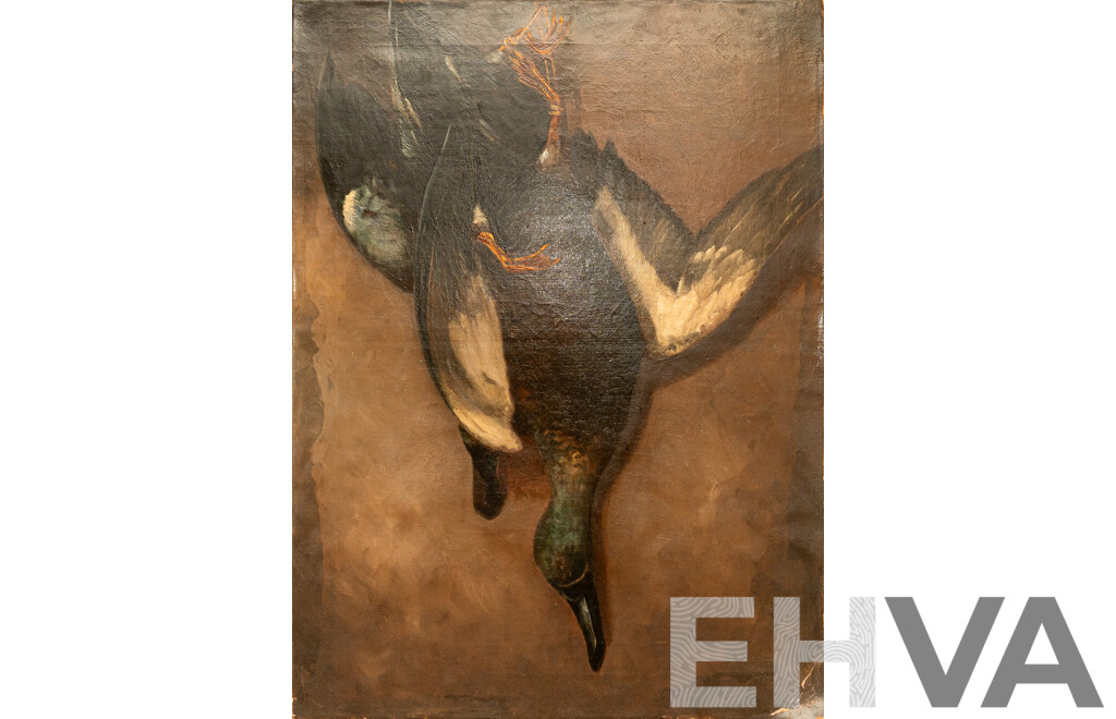 Artist Unknown, (c Late 19th Century), The Catch, Antique Oil on Canvas Panel Mounted on Canvas Cloth Stretched on Board, 69 x 51 cm