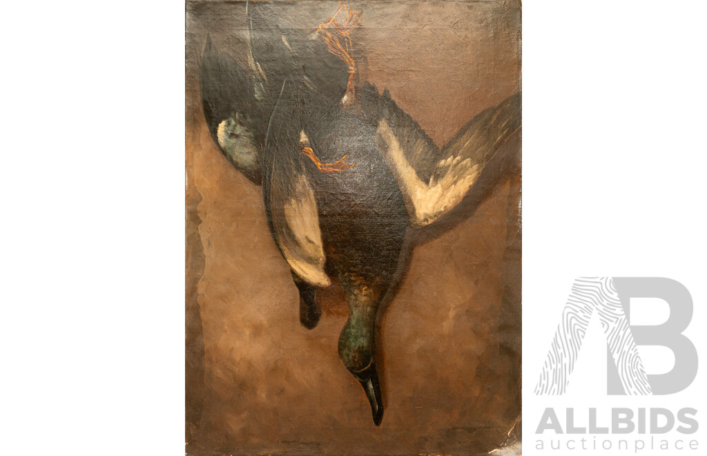 Artist Unknown, (c Late 19th Century), The Catch, Antique Oil on Canvas Panel Mounted on Canvas Cloth Stretched on Board, 69 x 51 cm