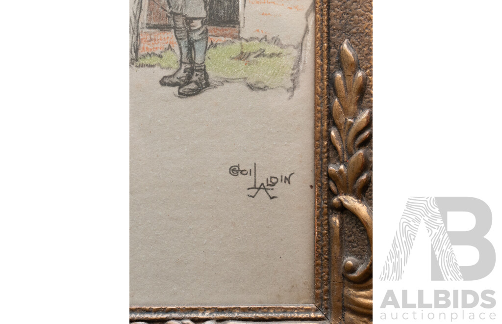 Cecil Alden, (19/20th Century, British, 1870-1935), The Henry VIII at Hever, Antique Framed Print, 43.5 x 33 cm (frame)