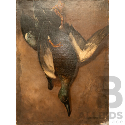 Artist Unknown, (c Late 19th Century), The Catch, Antique Oil on Canvas Panel Mounted on Canvas Cloth Stretched on Board, 69 x 51 cm