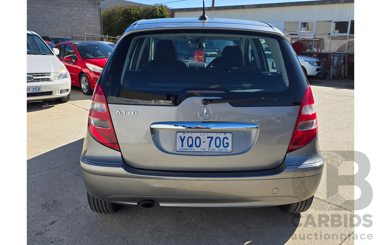 8/2005 Mercedes-Benz A170 Classic W169 5d Hatchback Silver 1.7L