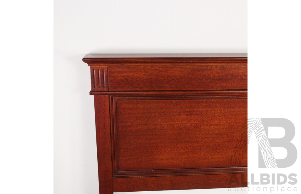 Mahogany Queen Sized Bed Frame by Burgess Furniture