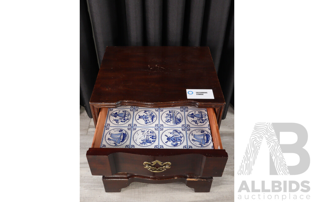 Georgian Style Mahogany Single Drawer Bedside Cabinet