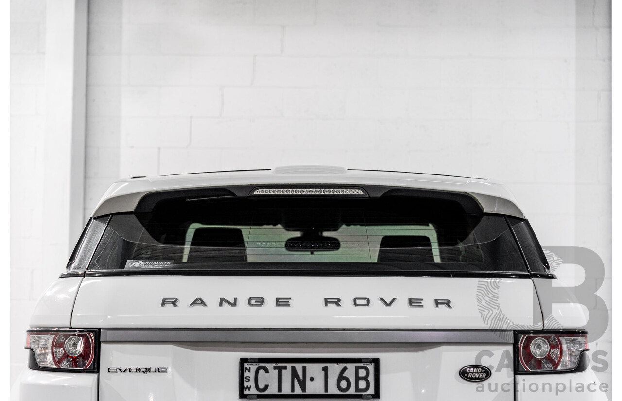 1/2013 Range Rover Evoque TD4 Pure LV 5d Wagon Fuji White Turbo Diesel 2.2L
