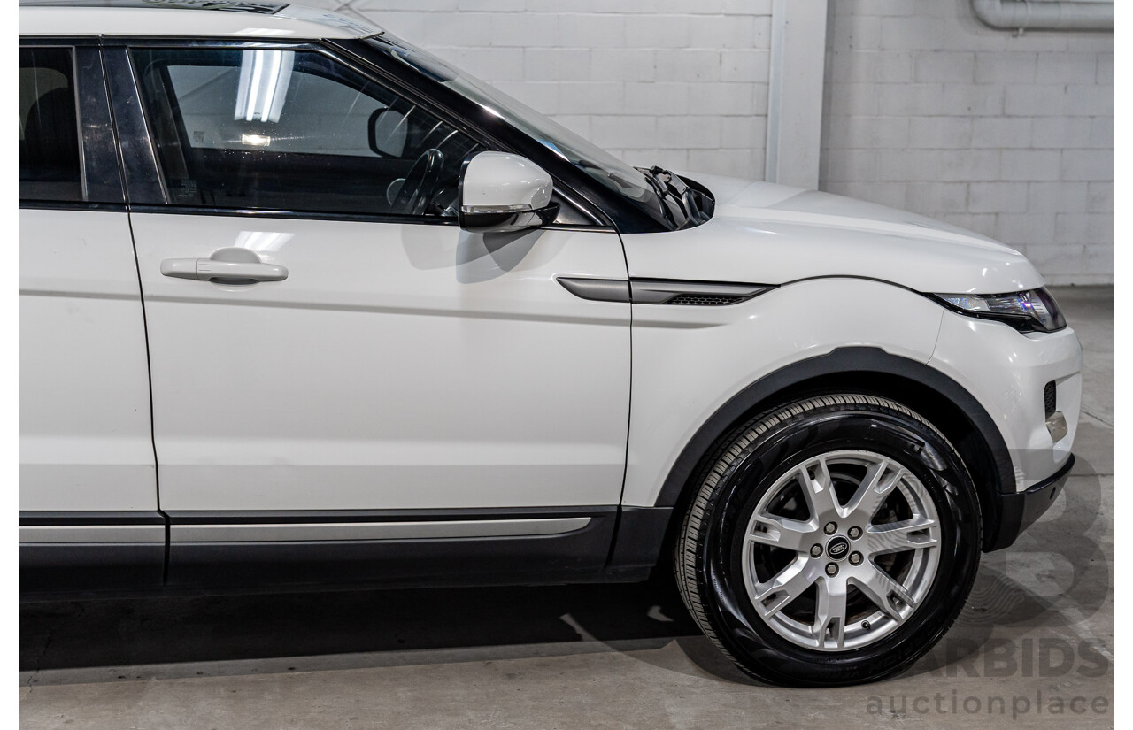 1/2013 Range Rover Evoque TD4 Pure LV 5d Wagon Fuji White Turbo Diesel 2.2L