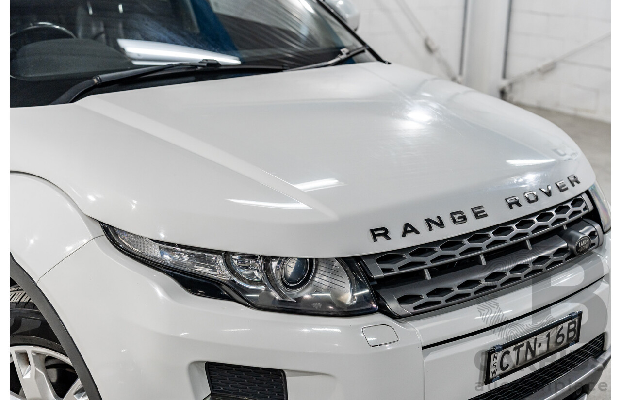 1/2013 Range Rover Evoque TD4 Pure LV 5d Wagon Fuji White Turbo Diesel 2.2L