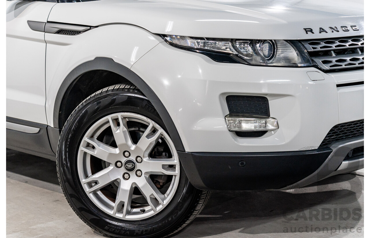 1/2013 Range Rover Evoque TD4 Pure LV 5d Wagon Fuji White Turbo Diesel 2.2L