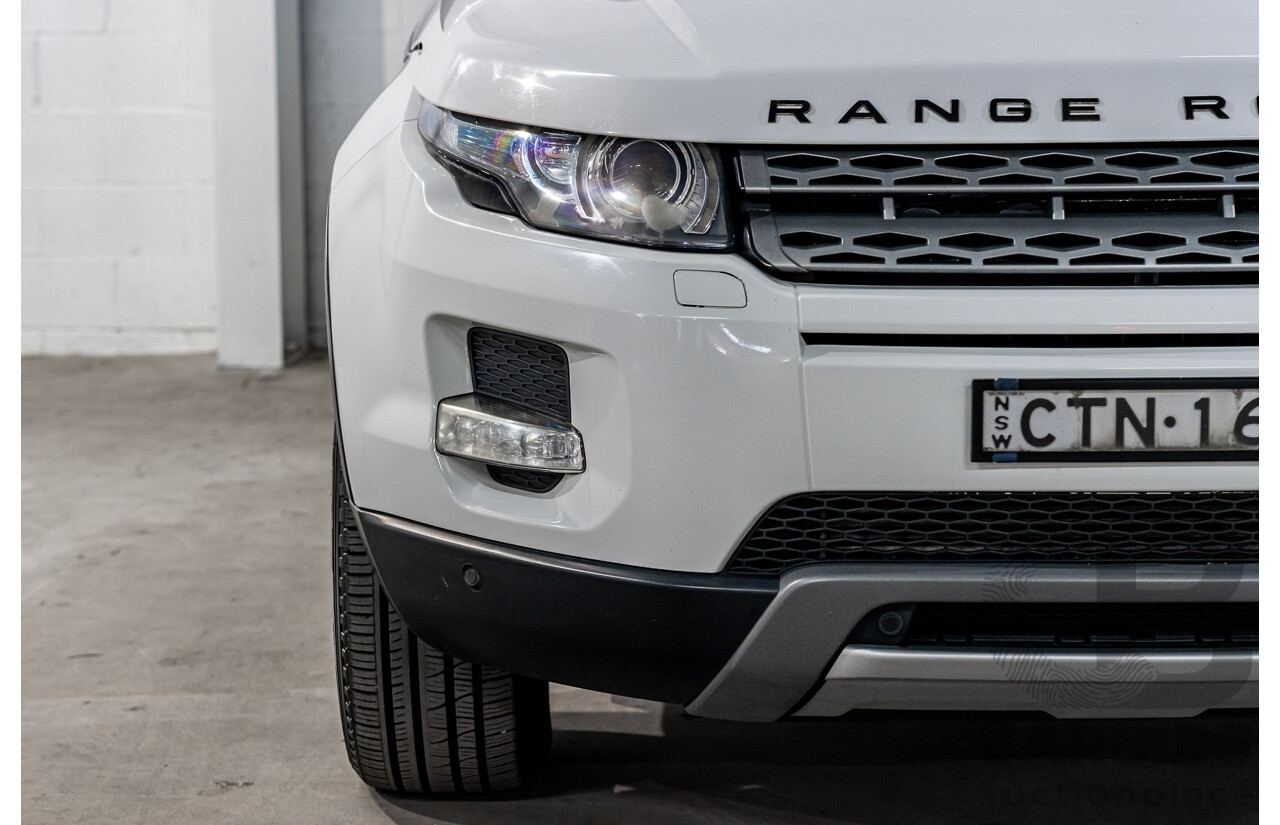 1/2013 Range Rover Evoque TD4 Pure LV 5d Wagon Fuji White Turbo Diesel 2.2L