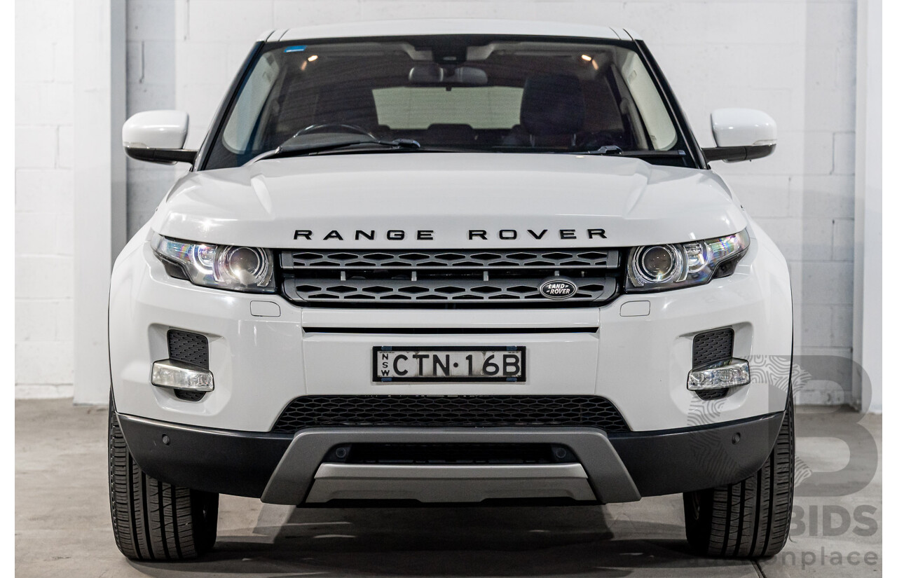 1/2013 Range Rover Evoque TD4 Pure LV 5d Wagon Fuji White Turbo Diesel 2.2L