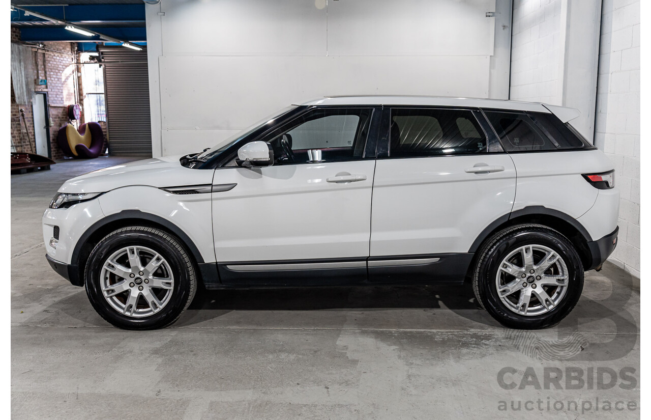 1/2013 Range Rover Evoque TD4 Pure LV 5d Wagon Fuji White Turbo Diesel 2.2L