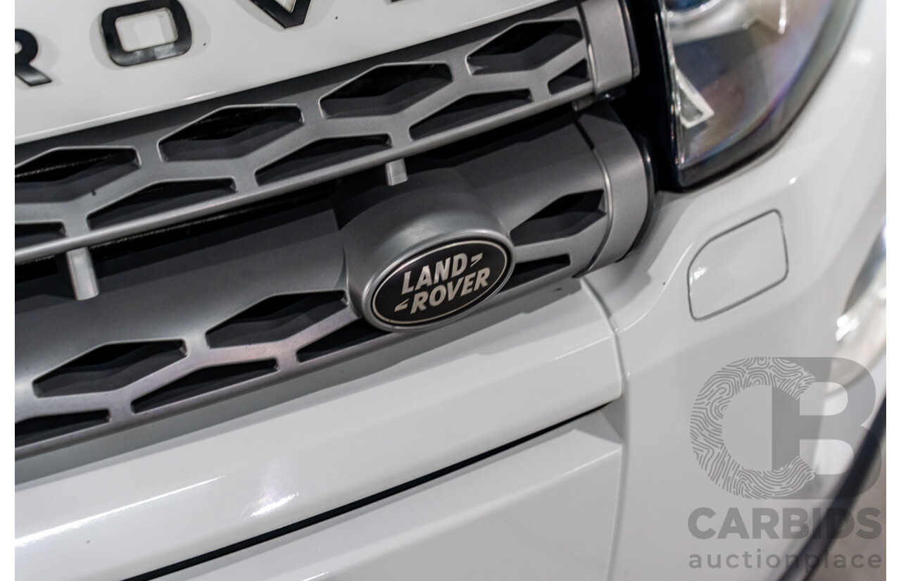 1/2013 Range Rover Evoque TD4 Pure LV 5d Wagon Fuji White Turbo Diesel 2.2L