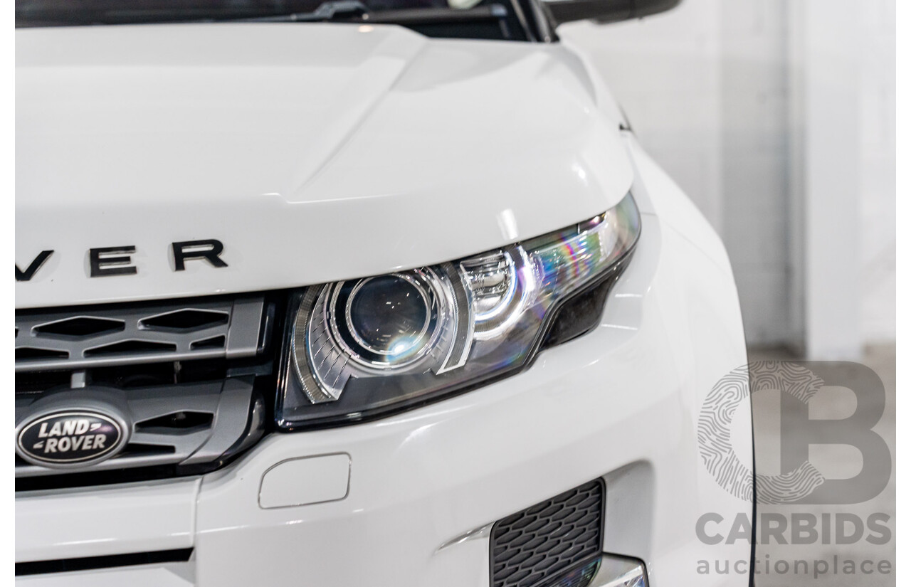 1/2013 Range Rover Evoque TD4 Pure LV 5d Wagon Fuji White Turbo Diesel 2.2L