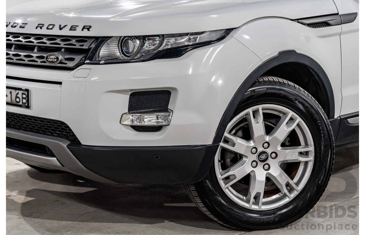 1/2013 Range Rover Evoque TD4 Pure LV 5d Wagon Fuji White Turbo Diesel 2.2L