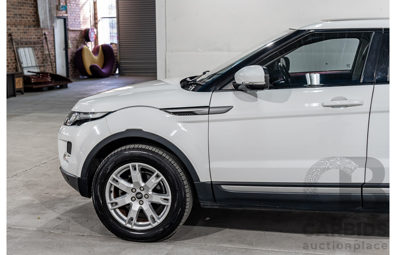1/2013 Range Rover Evoque TD4 Pure LV 5d Wagon Fuji White Turbo Diesel 2.2L