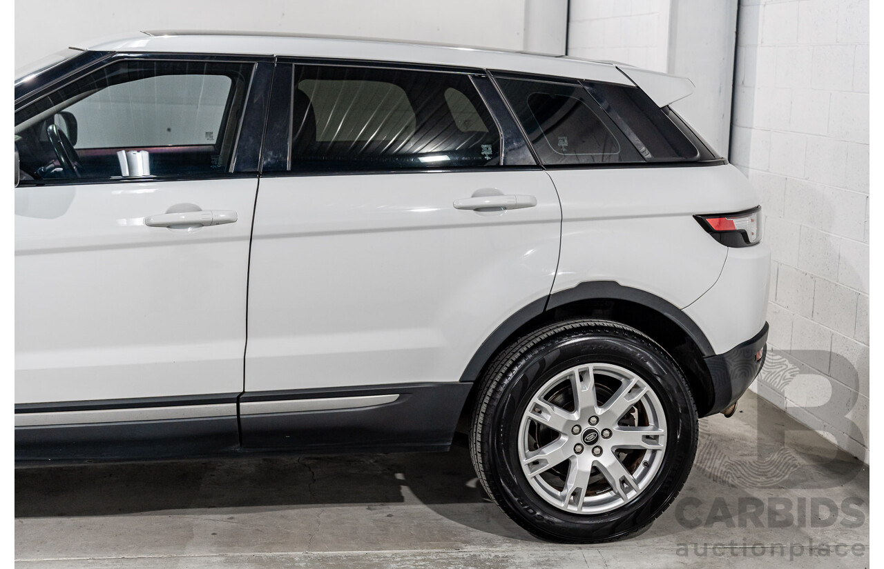 1/2013 Range Rover Evoque TD4 Pure LV 5d Wagon Fuji White Turbo Diesel 2.2L