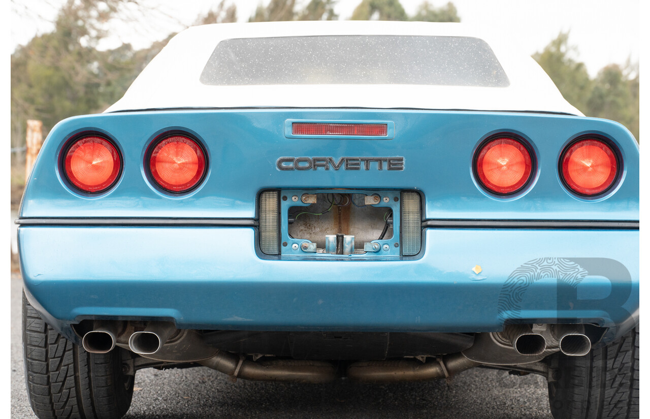 05/1987 Chevrolet Corvette C4 2d Convertible Medium Blue Metallic V8 5.7L