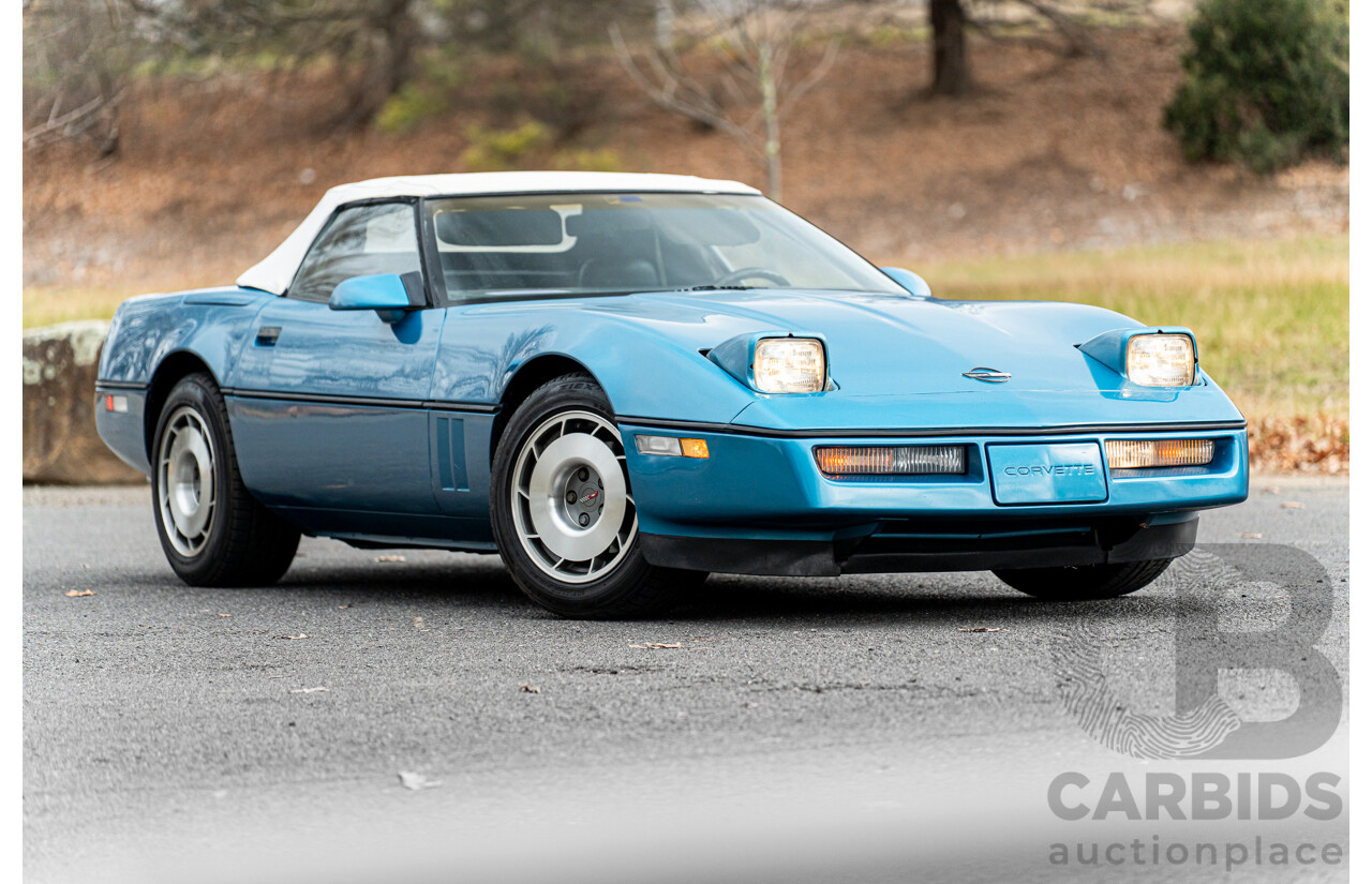 05/1987 Chevrolet Corvette C4 2d Convertible Medium Blue Metallic V8 5.7L