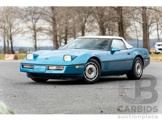 05/1987 Chevrolet Corvette C4 2d Convertible Medium Blue Metallic V8 5.7L