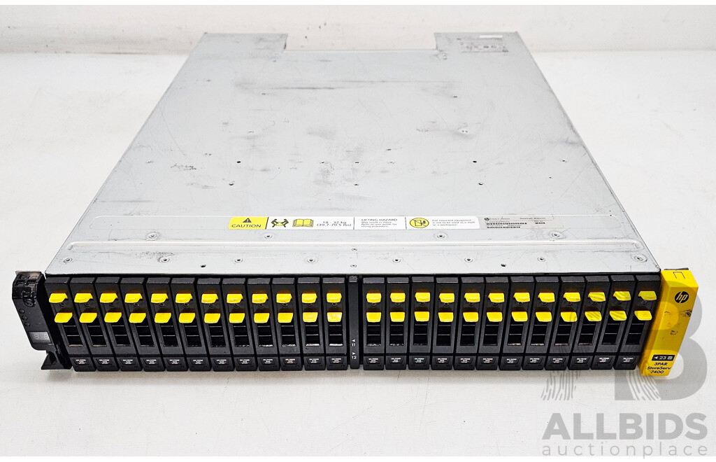 HP (3PARA-SV1009) StoreServ 7400 Hard Drive Array W/ 21.6TB of Storage
