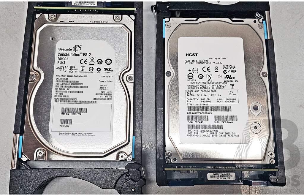 EMC (KTN-STL3) 15-Bay Hard Drive Array W/ 19.2TB of Total Storage