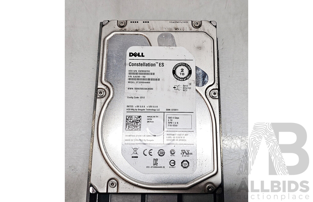 Dell (E03J) Powervault MD1200 SAS Storage Array W/ 10TB