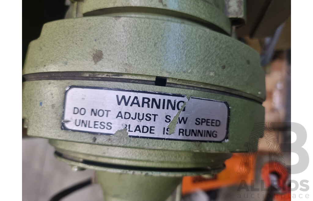 Industrial Startrite Horizontal Bandsaw