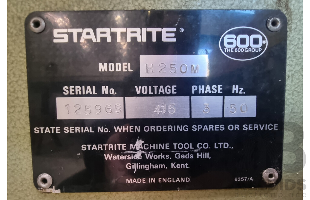 Industrial Startrite Horizontal Bandsaw