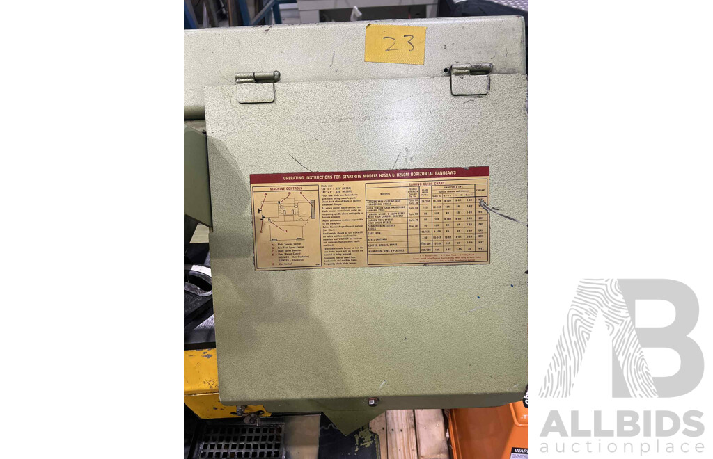 Industrial Startrite Horizontal Bandsaw