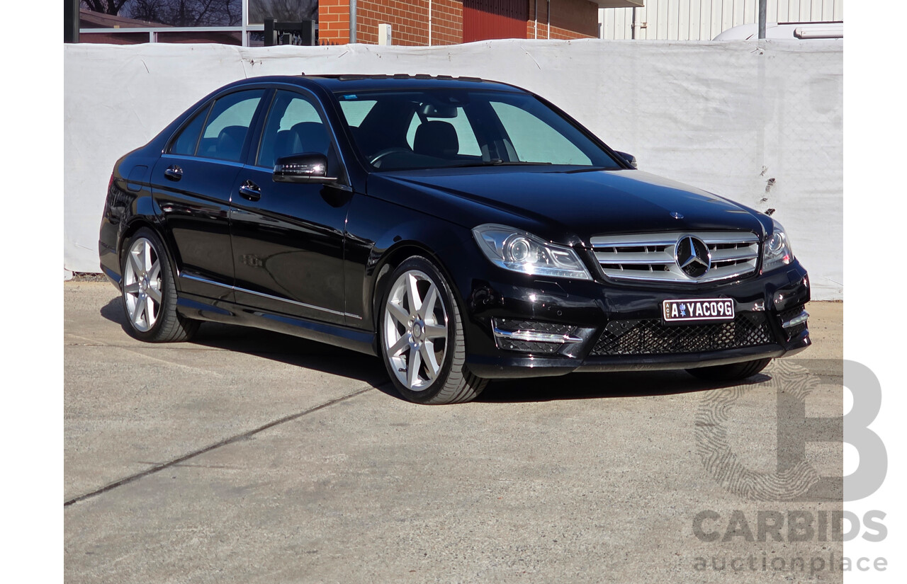 6/2013 Mercedes-Benz C250 Avantgarde BE W204 MY13 4d Sedan Black Turbo 1.8L