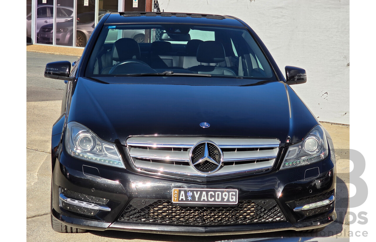 6/2013 Mercedes-Benz C250 Avantgarde BE W204 MY13 4d Sedan Black Turbo 1.8L