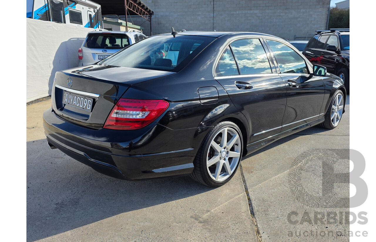 6/2013 Mercedes-Benz C250 Avantgarde BE W204 MY13 4d Sedan Black Turbo 1.8L