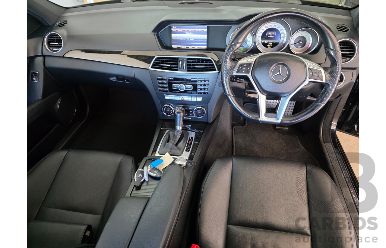 6/2013 Mercedes-Benz C250 Avantgarde BE W204 MY13 4d Sedan Black Turbo 1.8L