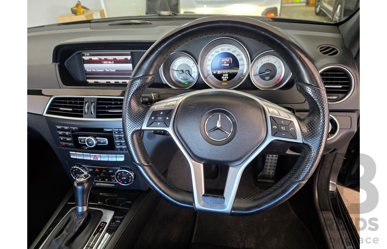 6/2013 Mercedes-Benz C250 Avantgarde BE W204 MY13 4d Sedan Black Turbo 1.8L