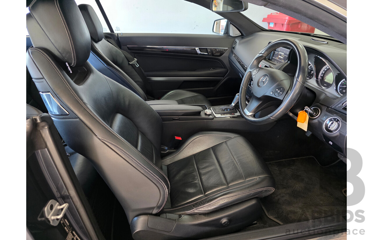 2/2012 Mercedes-Benz E250 CGI Elegance 207 MY11 2d Coupe Grey Turbo 1.8L