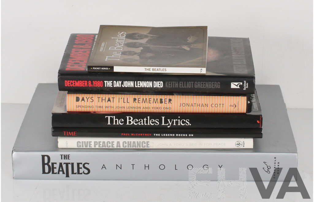 Collection Books Relating to The Beatles Including The Beatles Anthology and More