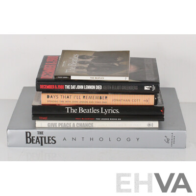 Collection Books Relating to The Beatles Including The Beatles Anthology and More