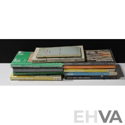 Collection of Early Auto Manuels Inc Honda Civic and Datsun