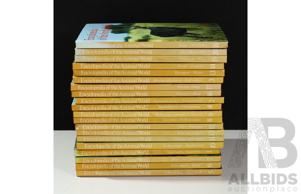Collection of The Encyclopaedia of the Animal World, Volume 1-20