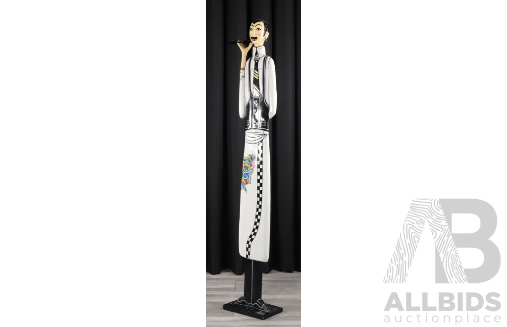 Toms Drag Steward L Alphonse Waiter Statue by Tom's Company