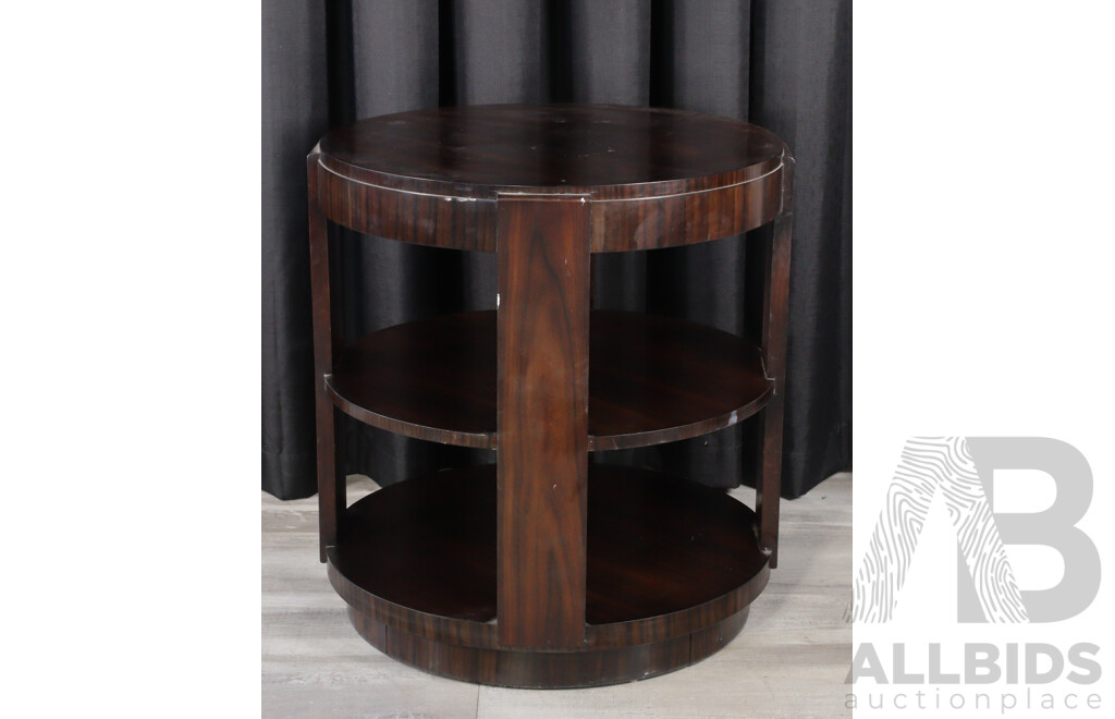 Modern Art Deco Style Three Tier Side Table
