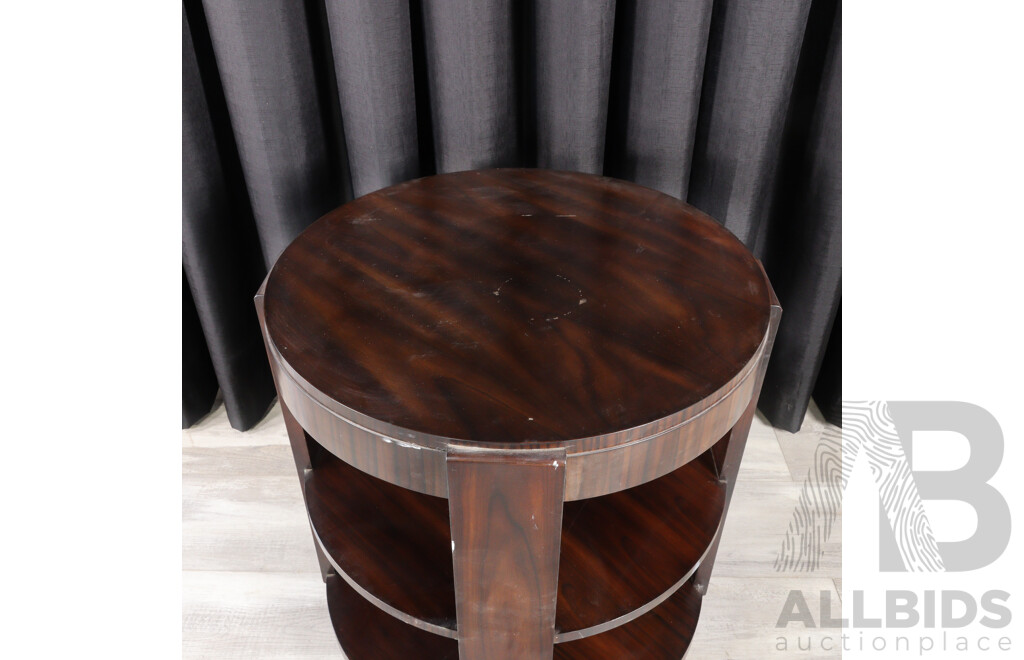 Modern Art Deco Style Three Tier Side Table