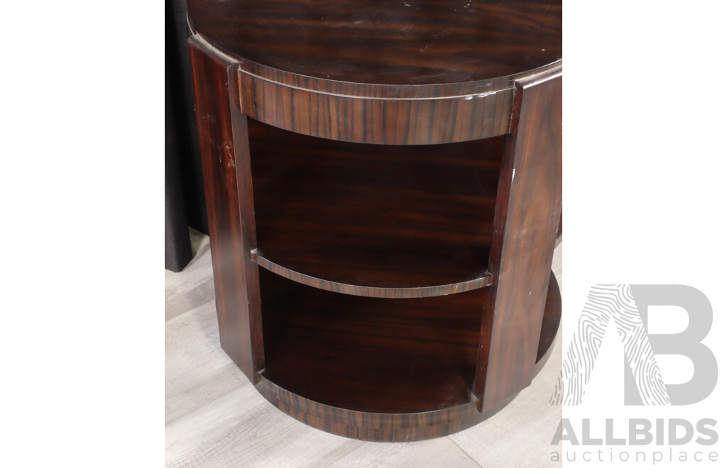 Modern Art Deco Style Three Tier Side Table