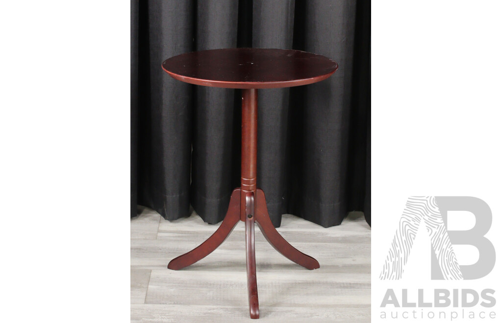 Modern Timber Single Pedestal Wine Table