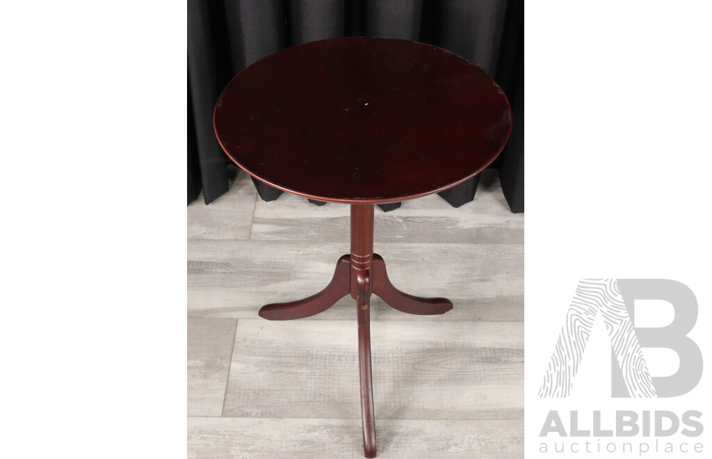 Modern Timber Single Pedestal Wine Table