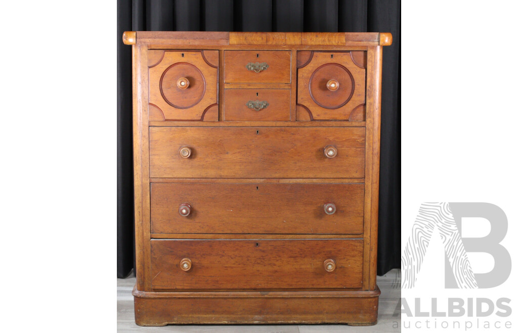 Victorian Mahogany Chest of Seven Drawers