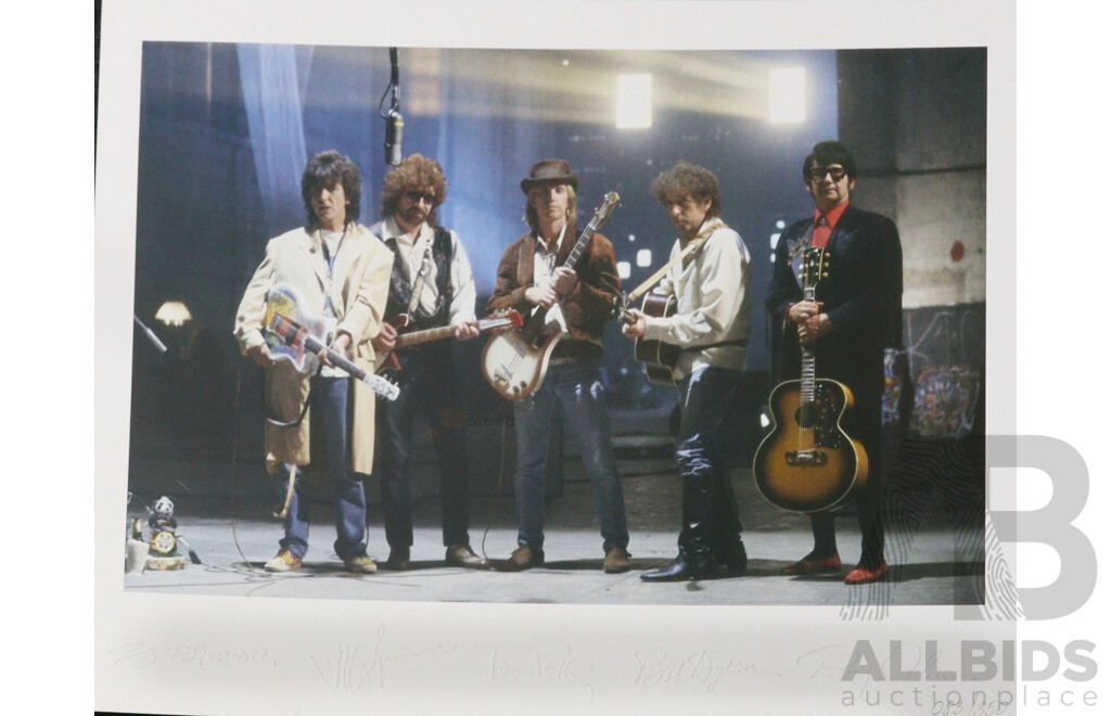 Limited Edition 83 of 3000, 'Travelling Wilburys', Signed by Jeff Lynne, Genesis Publications, 2009, Hard Cover