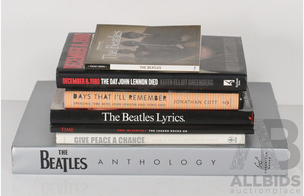 Collection Books Relating to The Beatles Including The Beatles Anthology and More