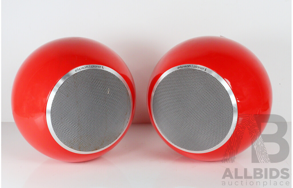 Funky Retro Elipson Planet L Sphere Speakers