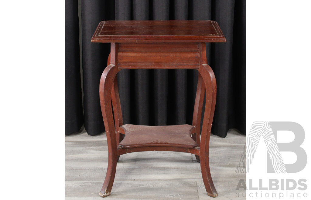 Edwardian Mahogany Lamp Table