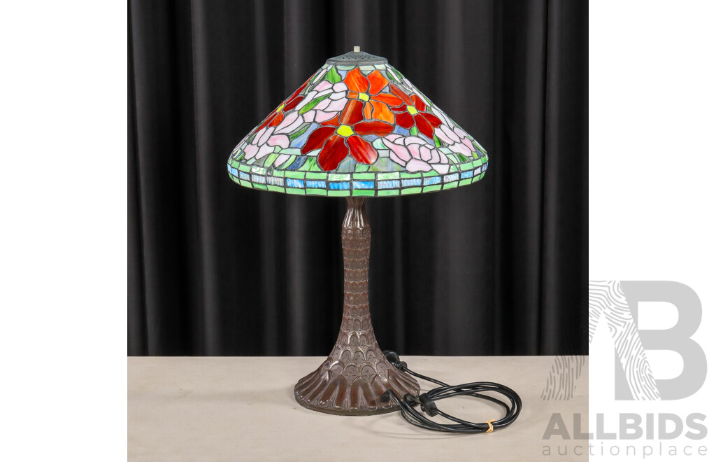 Reproduction Lead Light Table Lamp with Metal Base